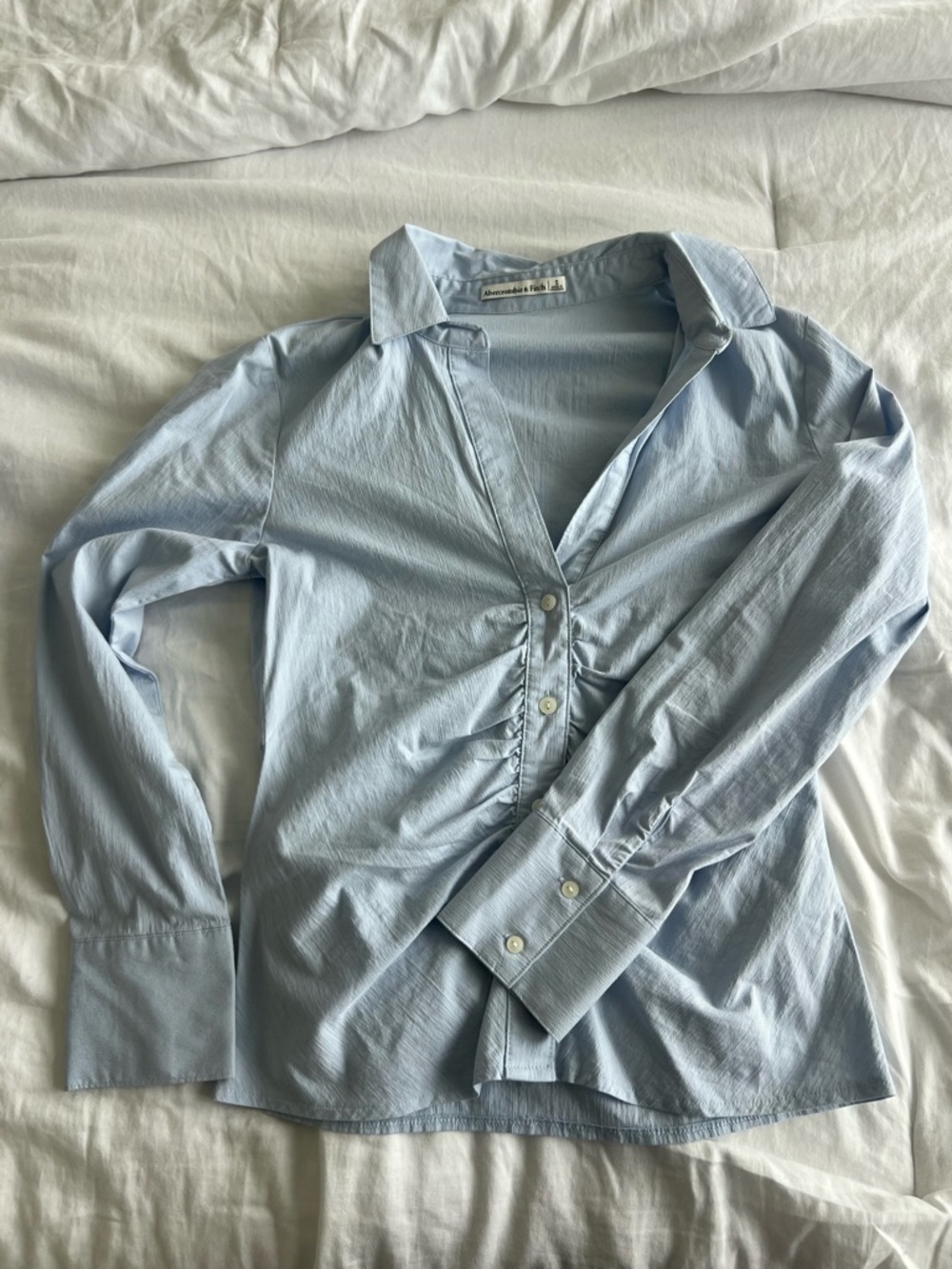 Abercrombie & Fitch Light Blue Button-Down Shirt